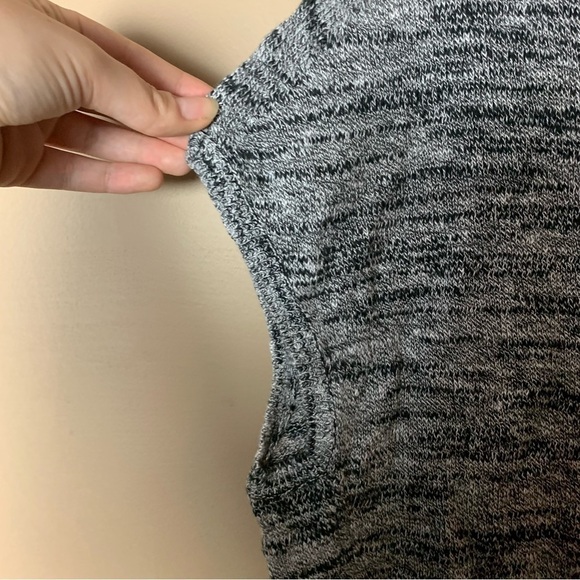 [J. Jill] Pure Jill Heather Gray Short Sleeve Linen Blend Top - Picture 3 of 7